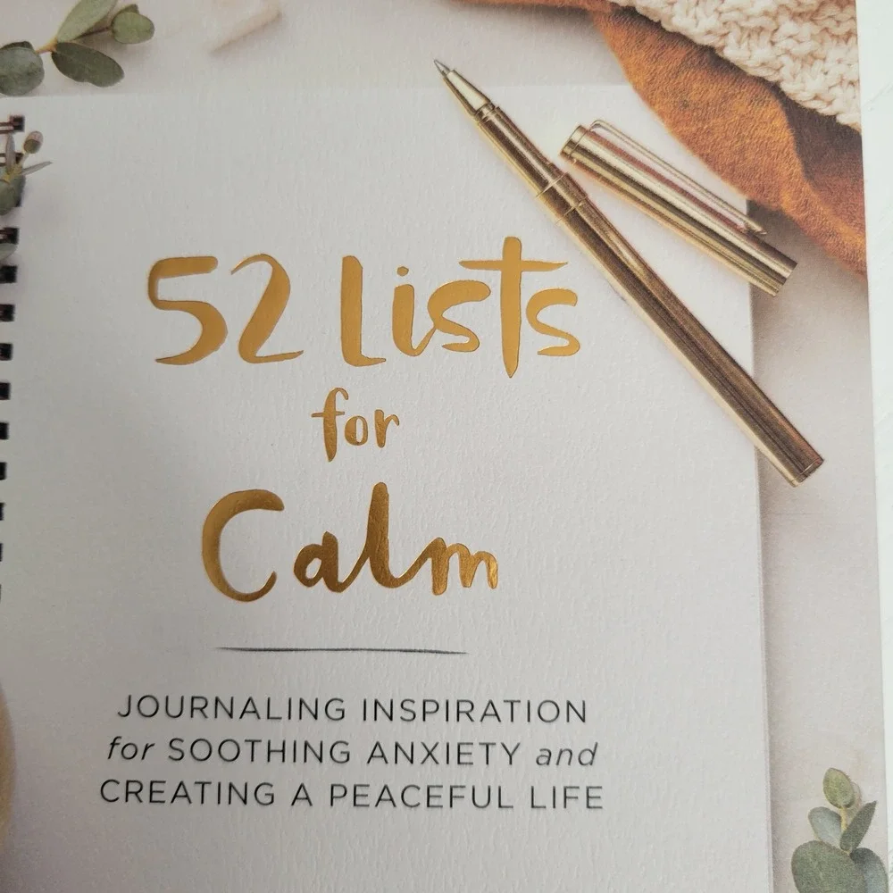 52 Lists for Calm Journaling Inspiration Soothing Anxiety Peaceful Life‎ New